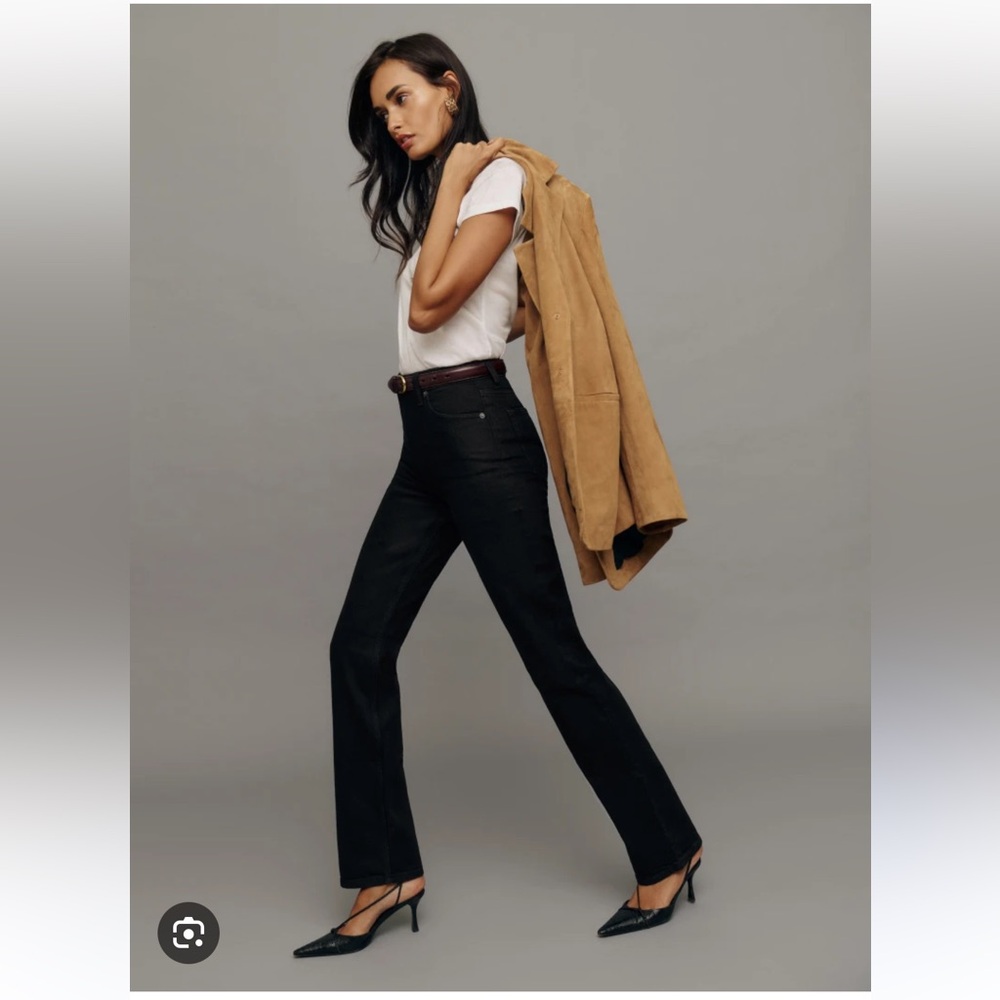 REFORMATION jax stretch high rise straight jeans size 31 NWT